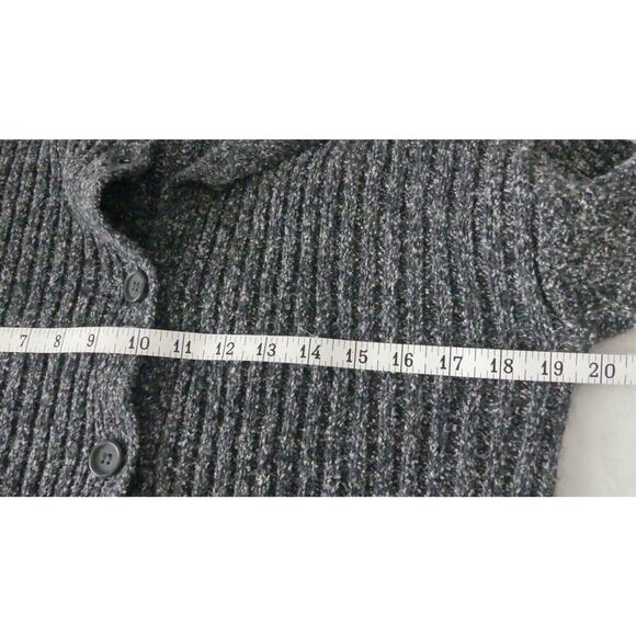 Vtg Partners Tweed Button Front Cardigan Pockets Oversize Size Small - Picture 8 of 9